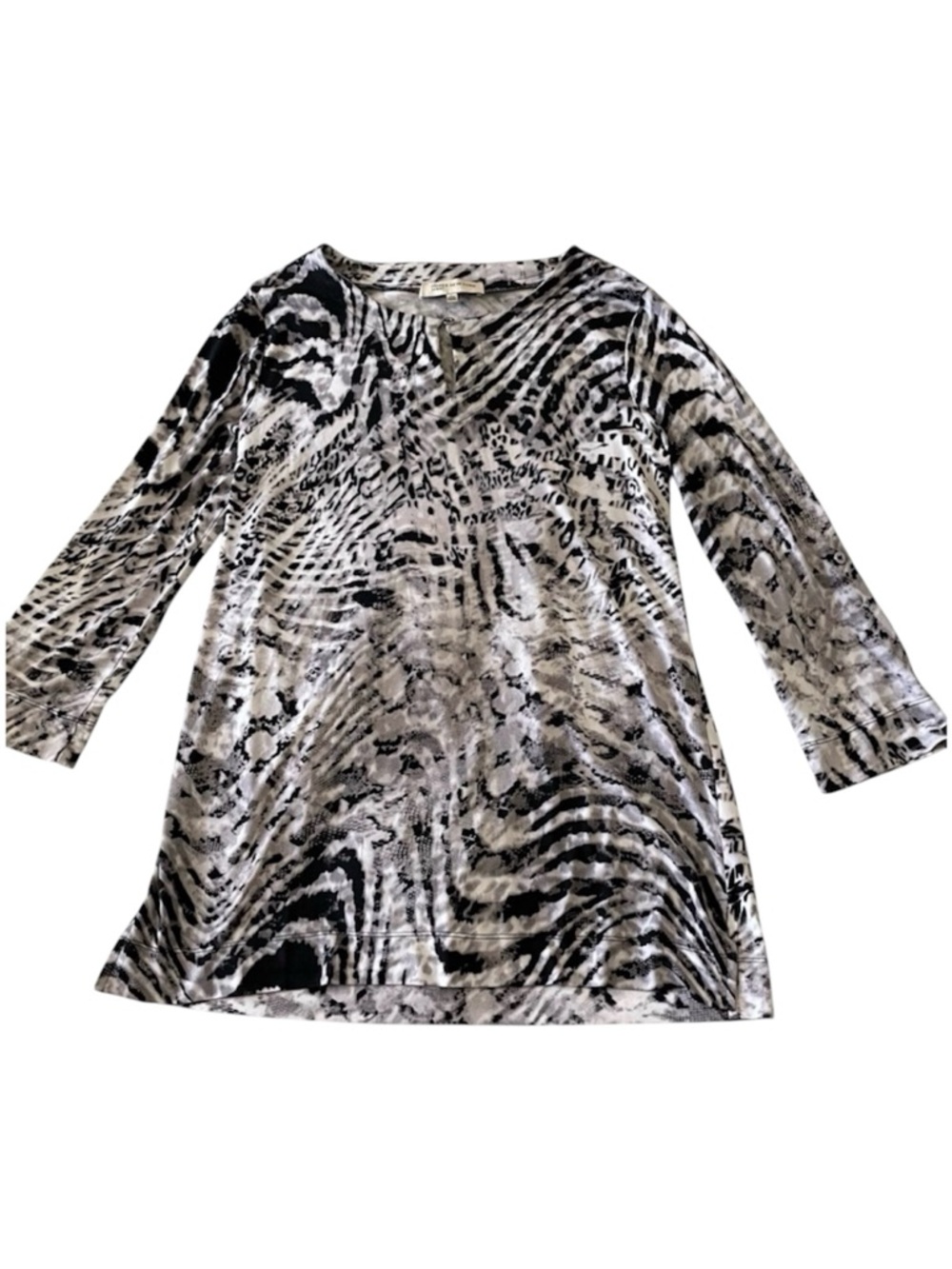 Jones New York Sport Animal Print Tunic Top